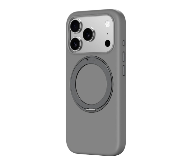 AmazingThing Cloudie na iPhone 17 Pro z podstawką - szare - 1526891 - zdjęcie 4